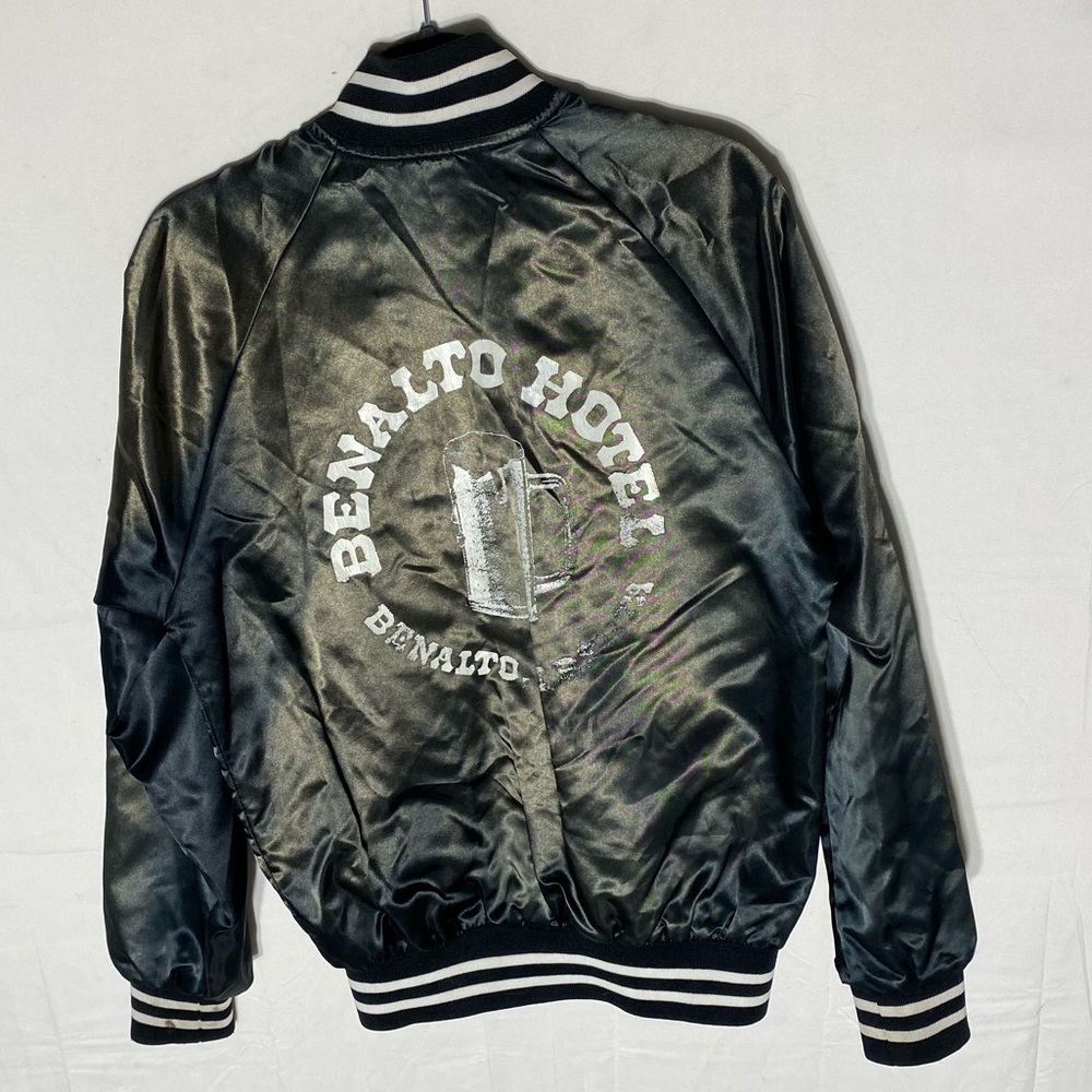 Vintage Club 21 Benalto Hotel Satiny Lightweight Bomber Jacket S